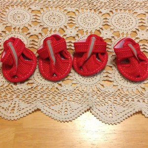 Adorable itty bitty doggie mesh shoes